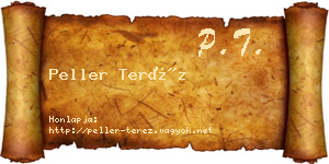Peller Teréz névjegykártya
