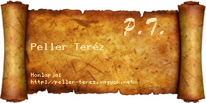 Peller Teréz névjegykártya